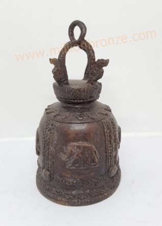 R064 ระฆัง ทองเหลืองโบราณ Antique Bronze Bell