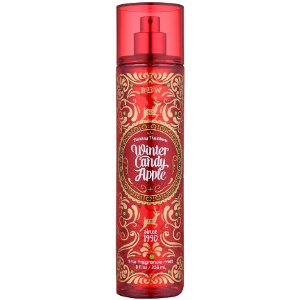 Bath & Body Works Winter Candy Apple Fine Fragrance Mist 236 ml. สเปร์ยน้ำหอมที่ให้กลิ่นติดกายตลอดวัน กลิ่นหอมแบบขนมๆกลิ่นแอปเปิ้ล หอมหวานน่ารักน่ากินเชียวคะ