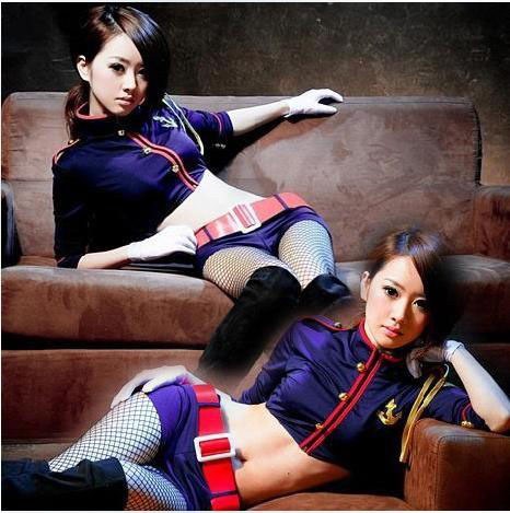 ชุดแฟนซีกะลาสีเรือสาว แขนยาว ขาสั้น แถมหมวก