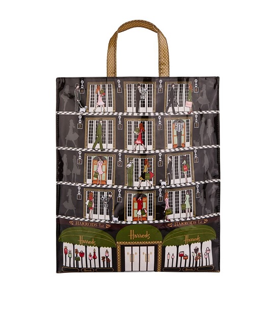 Harrods Size Large รุ่น  Harrods Elevators Large Shopper Bag (กระดุม) ***พร้อมส่ง