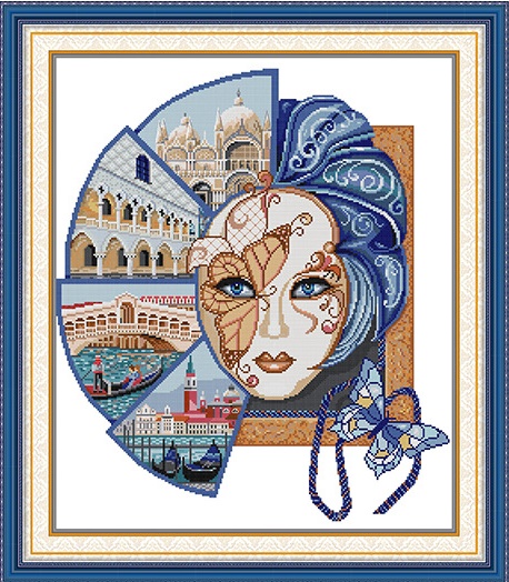 Venice Mask (ไม่พิมพ์/พิมพ์ลาย)