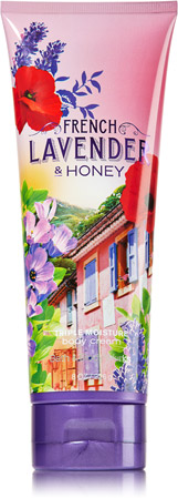 Bath & Body Works French Lavender & Honey 24 Hour Moisture Ultra Shea Body Cream 226g. บอดี้ครีมถนอมผิว กลิ่นหอมติดผิวกายนานตลอดวัน กลิ่นหอมของดอกลาเวนเดอร์ฝรั่งเศส ผสมกับดอกลิลลี่และ musk หอมนุ่มนวลน่าหลงไหล