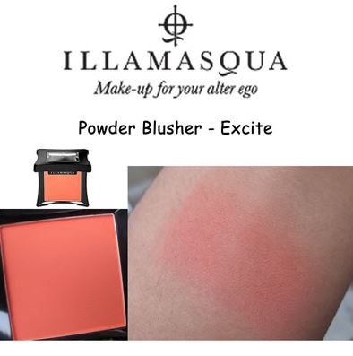 **พร้อมส่ง**ILLAMASQUA Powder Blusher #Excite สีส้มอิฐชิมเมอร์สีทองละเอียด อิลลามาสก้า บลัชออนสุดฮิต กระแสจากการรีวิวของโมเมค่ะ บลัชเนื้อแน่น สีสวย ติดทน คุณภาพดี สีไม่เพี้ยน 