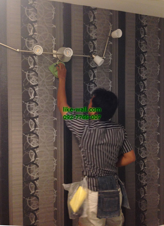 ผลงานวอลเปเปอร์ ติดที่ Icondo sukhumvit 105