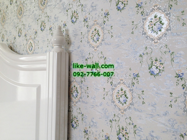 ผลงานวอลเปเปอร์ติดที่ บ้านเดี่ยว ลายหลุยส์ นำเข้าจาก เยอรมัน