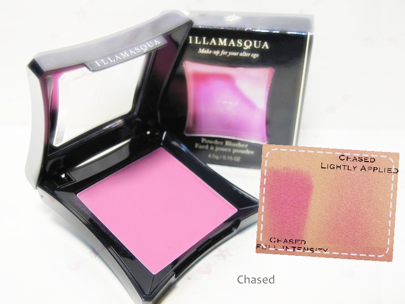 **พร้อมส่ง**ILLAMASQUA Powder Blusher #Chased สีชมพูกุหลาบอมม่วงเนื้อแมท อิลลามาสก้า บลัชออนสุดฮิต กระแสจากการรีวิวของโมเมค่ะ บลัชเนื้อแน่น สีสวย ติดทน คุณภาพดี สีไม่เพี้ยน 