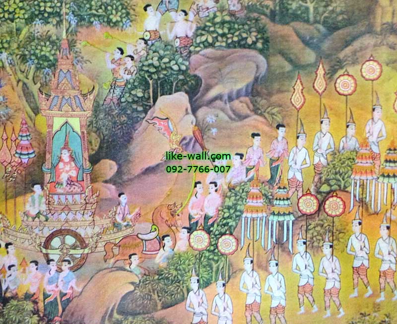 วอลเปเปอร์ติดผนัง ลายราชรถ