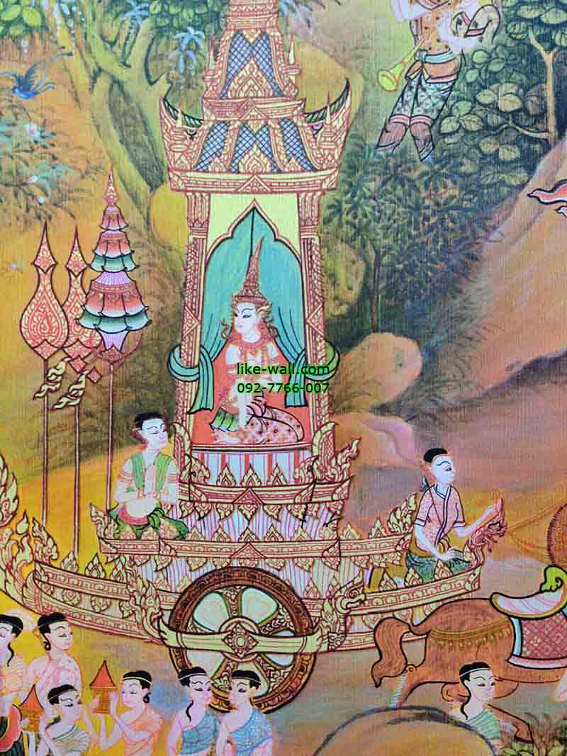 วอลเปเปอร์ติดผนัง ลายราชรถ