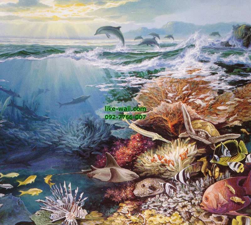 วอลเปเปอร์ติดผนัง ลาย Undersea