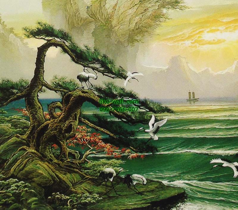 วอลเปเปอร์ติดผนัง ลาย Sail with the wind