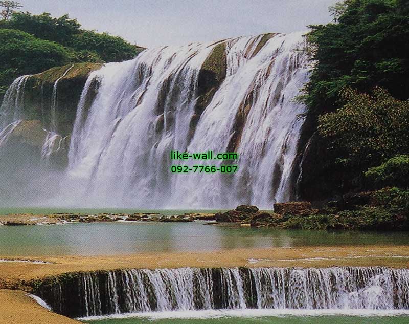 วอลเปเปอร์ติดผนัง ลาย Huanggoushu Falls