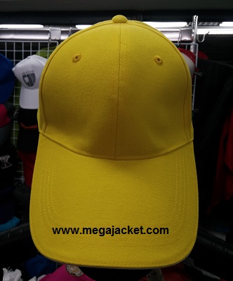 หมวก Cap ผ้าพีช เกรด A +ขายส่งหมวกแก๊ปสีเหลือง ผ้าพีช 093-632-6441 รับปักหมวกแก๊ป