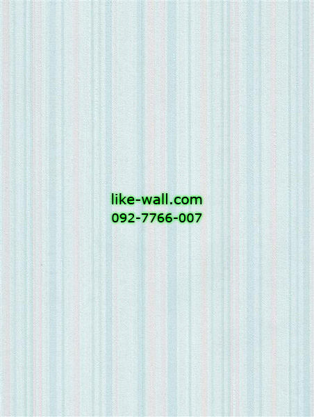 วอลเปเปอร์ติดผนังลายเส้นสีฟ้า ชมพู