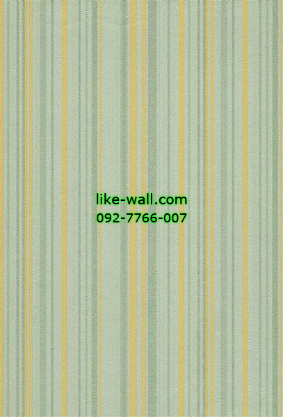 วอลเปเปอร์ติดผนังลายเส้นสีเหลือง เขียว