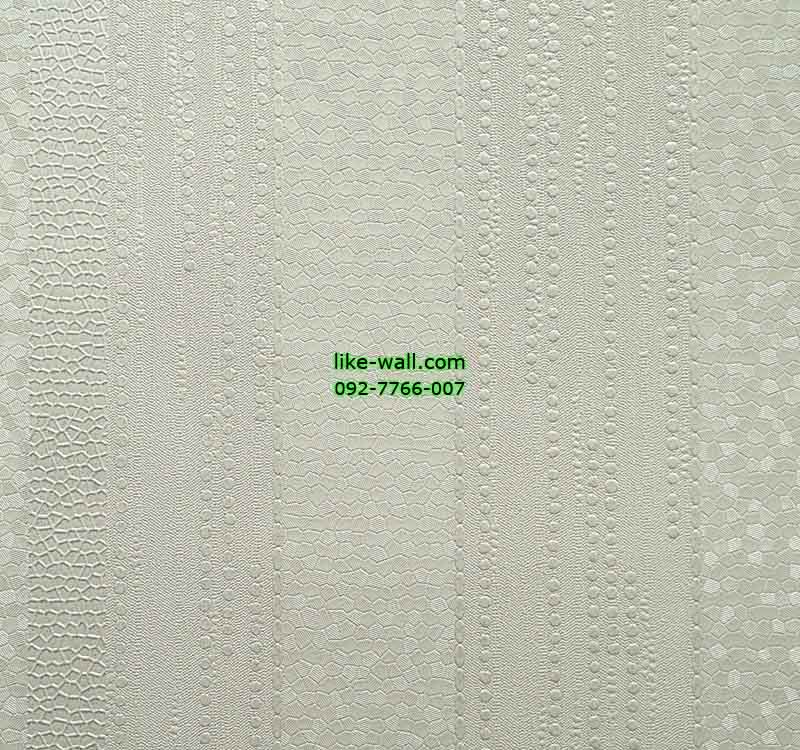 วอลเปเปอร์ติดผนังลายจุด ผสมลายทางสีเทา