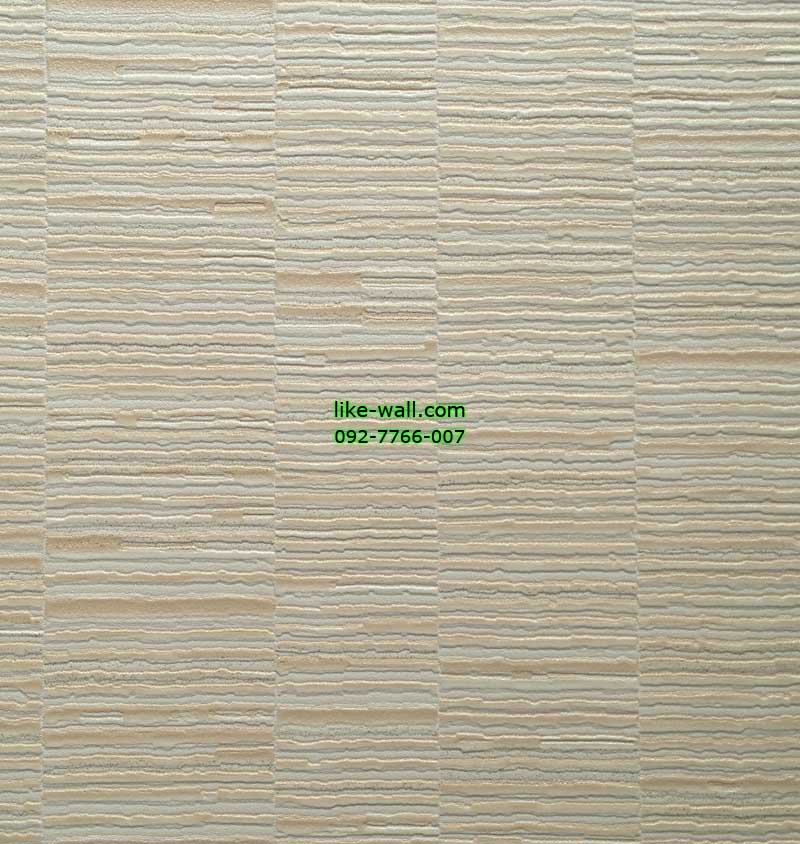 วอลเปเปอร์ติดผนังลายเส้นสีขาว ผสมสีน้ำตาล