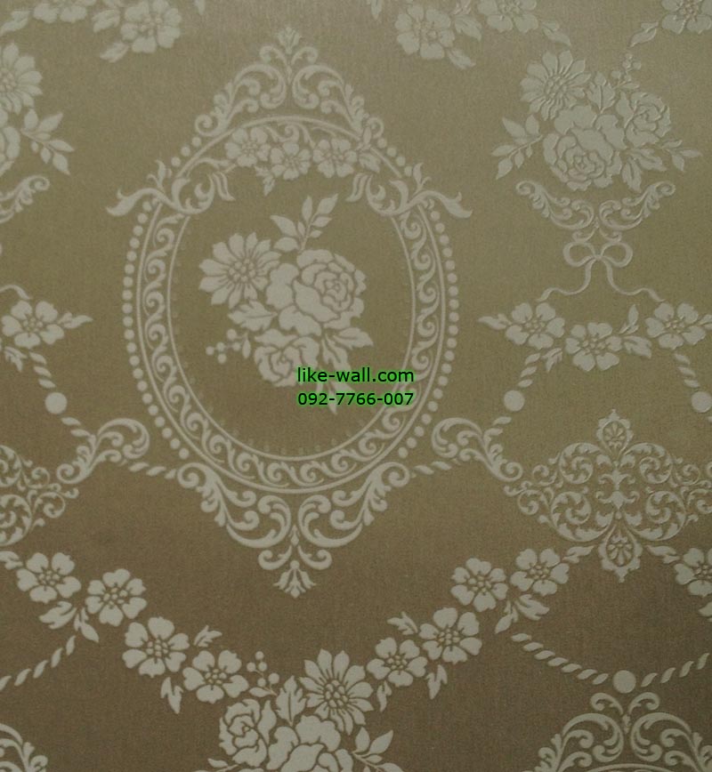 วอลเปเปอร์ติดผนังลายลหลุยส์สีขาว