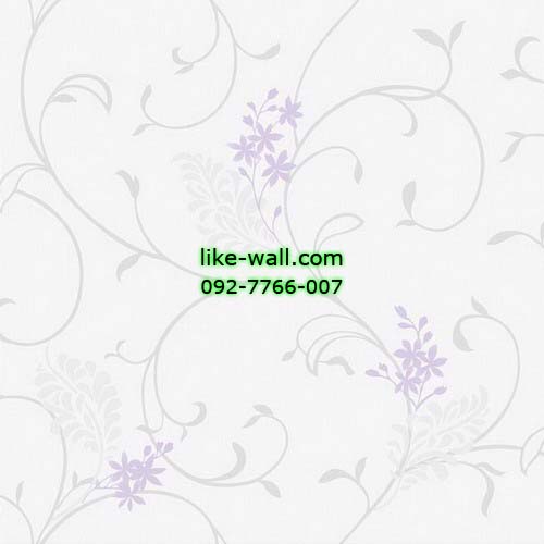 วอลเปเปอร์ติดผนัง ลายดอกไม้ สีฟ้า