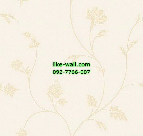 วอลเปเปอร์ติดผนัง ลายดอกไม้ สีแสด