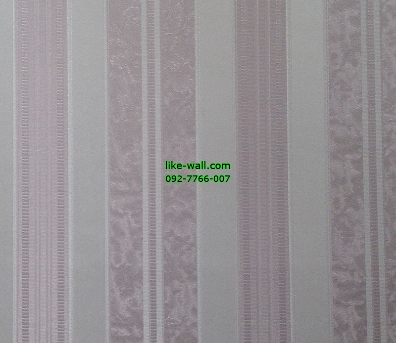 วอลเปเปอร์ติดผนังลายทาง ผสมลายดอกไม้