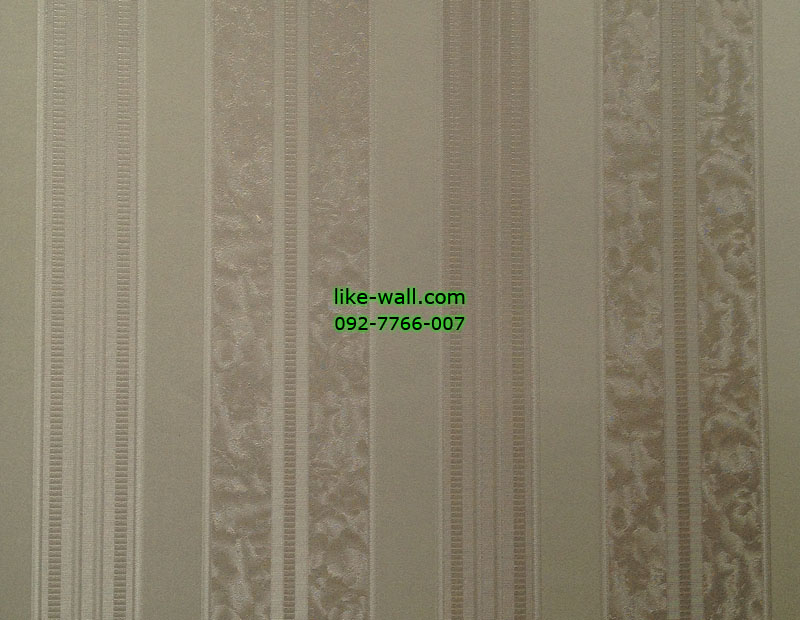 วอลเปเปอร์ติดผนังลายทาง ผสมลายหลุยส์สีม่วง