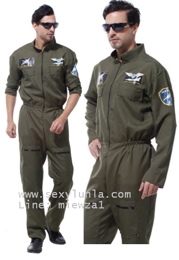 ++พร้อมส่ง++ชุดนักบิน/ชุดสจ๊วตสุดเทห์ ชุดท็อปกัน ฟ้าเหนือฟ้า ชุดTOP GUN 