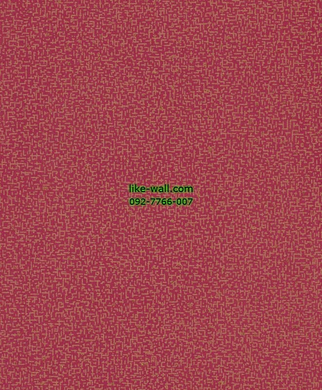 วอลเปเปอร์ติดผนังลายกราฟฟิกสีทอง พื้นสีแดง