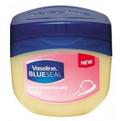 Vaseline Blue Seal Gentle Protective Jelly #Baby 50 ml. สูตรสำหรับเด็กหรือผิวอ่อนบางคะ ของแท้สินค้านำเข้าจากอเมริกาสูตรเข้มข้น สารพัดประโยชน์