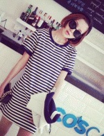  เสื้อยาวแฟชั่น ลายขวาง