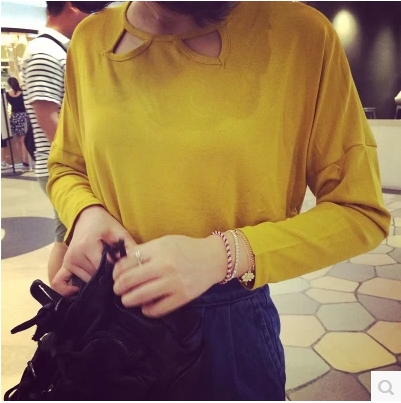 T-SHIRT/BLOUSES  เสื้อแขนยาวแฟชั่น เสื้อผ้าสำหรับผู้หญิงแนววินเทจ casual   multicolor   t-shirt  fashion 