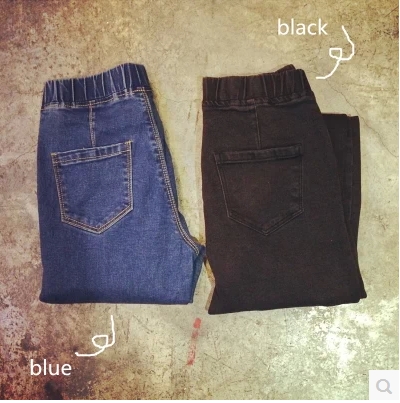 JEANS  กางเกงยีนส์เอวสูง Japanese  and  korean  jeans  แฟชั่นกางเกงยีนส์สกินนี่เอวจั๊มสำหรับผู้หญิง แฟชั่นแนวฮาราจูกุ