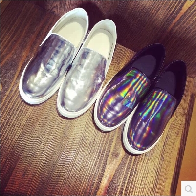 SHOES  รองเท้าผ้าใบแฟชั่น แฟชั่นสำหรับผู้หญิง Metallic  sports  shoes  ,women  sneakers fashion