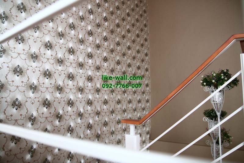 ผลงานติดตั้งวอลเปเปอร์ที่ Pruksa Ville 60