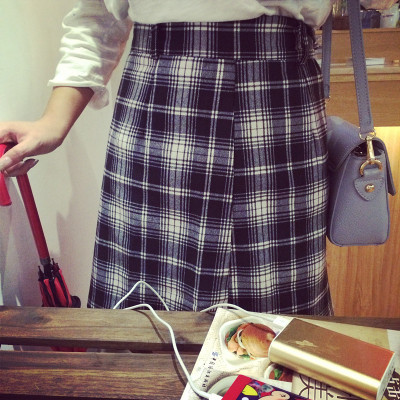 SKIRT  กระโปรงมินิสเกิร์ตแฟชั่น กระโปรงลายสก๊อต women's  sports  casual  fashion  plaid  skirt 