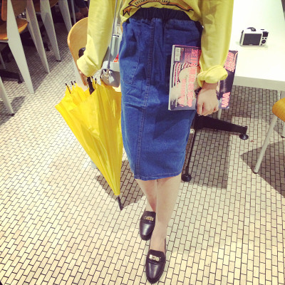 SKIRT  JEANS  กระโปรงทรง A แฟชั่น กระโปรงแฟชั่นสำหรับผู้หญิง  women's  jeans  skirt 