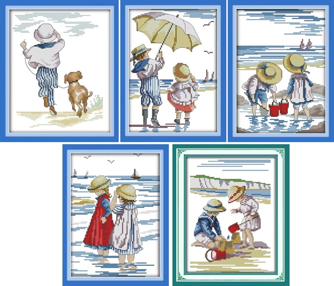 On the beach (ไม่พิมพ์/พิมพ์ลาย)