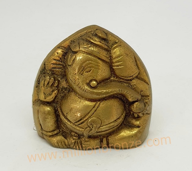 PI007 พระพิฆเนศวร เนื้อทองเหลือง Brass Ganesh