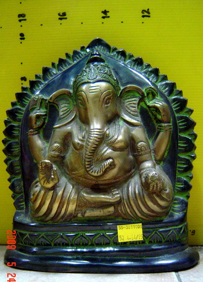 PI030 พระพิฆเนศวร เนื้อทองเหลือง Brass Ganesh