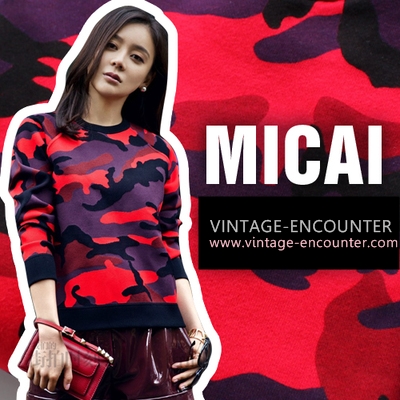 CREW NECK/SWEATSHIRT เสื้อสเวตเชิ้ตตัวสั้นลายพรางผู้เหญิง เสื้อred camouflage แฟชั่น สเวตเตอร์ผู้หญิง เสื้อแขนยาวแฟชั่น เสื้อผ้าแฟชั่นผู้หญิง แฟชั่นเกาหลี ญี่ปุ่น สไตล์อาราจูกุ สินค้าแบรนด์แท้จาก shop counter