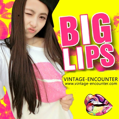 BLOUSES/T-SHIRT  BIG  LIPS  เสื้อยืดผู้หญิงแฟชั่น เสื้อแขนสั้นผู้หญิง เสื้อผ้าแฟชั่นผู้หญิง แฟชั่นแนววินเทจ สินค้าแบรนด์แท้จาก shop counter แฟชั่น Jeon Ji Hyun ,  You Who Came From the Stars