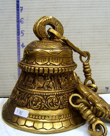 R005 ระฆัง ทองเหลืองโบราณ Antique Bronze Bell