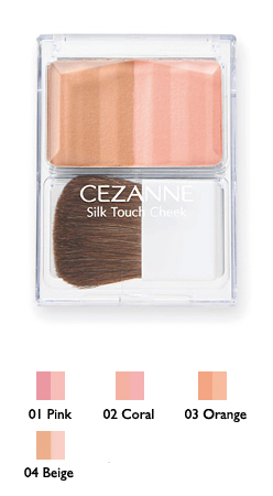 **พร้อมส่ง**CEZANNE Silk Touch Cheek บรัชออนไฮไลท์ เนื้อเนียน 2 เฉดสี ในตลับเดียว เนื้อสัมผัสนุ่มละเอียด ดุจใยไหมค่ะ ติดทนยาวนานตลอดวัน