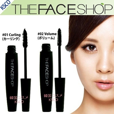 The Face Shop Pressian Big Mascara 10g. มาสคาร่าเพิ่มเสน่ห์ให้ดวงตา ขนตาเรียงสวย มีให้เลือก 2 สูตร สูตรขนตางอนเด้ง และสูตรเพิ่มความหนา เพื่อดวงตาคมสวย