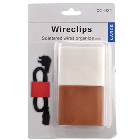 (ขนาดใหญ่2ชิ้น)คลิปจัดเรียงม้วนสายไฟWire Cord Cable Clips Holder 