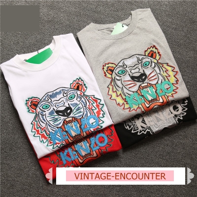 T-SHIRT / TOP  K E N Z O  Tiger เสื้อยืดเคนโซ่ แขนกุด เสื้อกล้ามผู้หญิงแฟชั่น คอลเลคชั่น ออทั่ม วินเทอร์ สไตล์ยุโรปและอเมริกา 