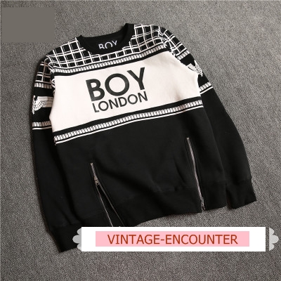 CREW NECK  /  SWEATSHIRT  BOY  LONDON  เสื้อสเวตเตอร์บอย ลอนดอนแฟชั่น เสื้อสเวตเชิ้ต เสื้อกันหนาวแขนยาวผู้หญิง ผู้หญิงแฟชั่น คอลเลคชั่น ออทั่ม วินเทอร์ สไตล์ยุโรปและอเมริกา