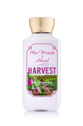 Bath & Body Works Plum Moscats & Almond Harvest Shea & Vitamin E Body Lotion 236 ml. โลชั่นบำรุงผิวสุดพิเศษ กลิ่นหอมเด่นด้วยกลิ่นพลัม แนวๆกลิ่นเชอร์รี่ หอมมากคะ