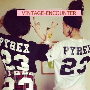 T-SHIRT  champion pyrex vision 23  เสื้อยืด เสื้อแขนสั้นผู้หญิงแฟชั่น คอลเลคชั่น ออทั่ม วินเทอร์ สไตล์ยุโรปและอเมริกา