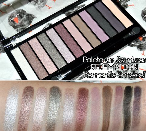 *พร้อมส่ง*Makeup Revolution MUR Redemption Palette Romantic Smoked พาเลทอายชาโดว์ 12 สี ผสมเนื้อแมทและชิมเมอร์ พิกเม้นต์ดี หลากสีโทนสโม๊กกี้ คล้ายแบรนด์ดัง Naked คะ เป็นแบรนด์นำเข้าจากอังกฤษ สวยชิลๆ ในราคาไม่แพงคะ 