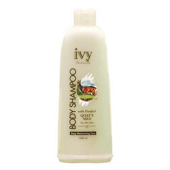 Ivy Body Shampoo 1000 ml. ครีมอาบน้ำนมแพะ ช่วยให้ผิวของคุณชุ่มชื่น ขาวเนียนกระชับ ขวดใหญ่ๆทั้งอาบทั้งสระผมนุ่มหอมในขวดเดียว เหมาะอย่างยิ่งสำหรับผู้ที่มีผิวแห้งกร้าน บำรุงผิวให้กลับมาเป็นผิวเด็กอีกครั้ง